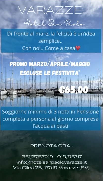 Offerta Marzo Aprile Maggio - Camere - Hotel San Paolo Varazze